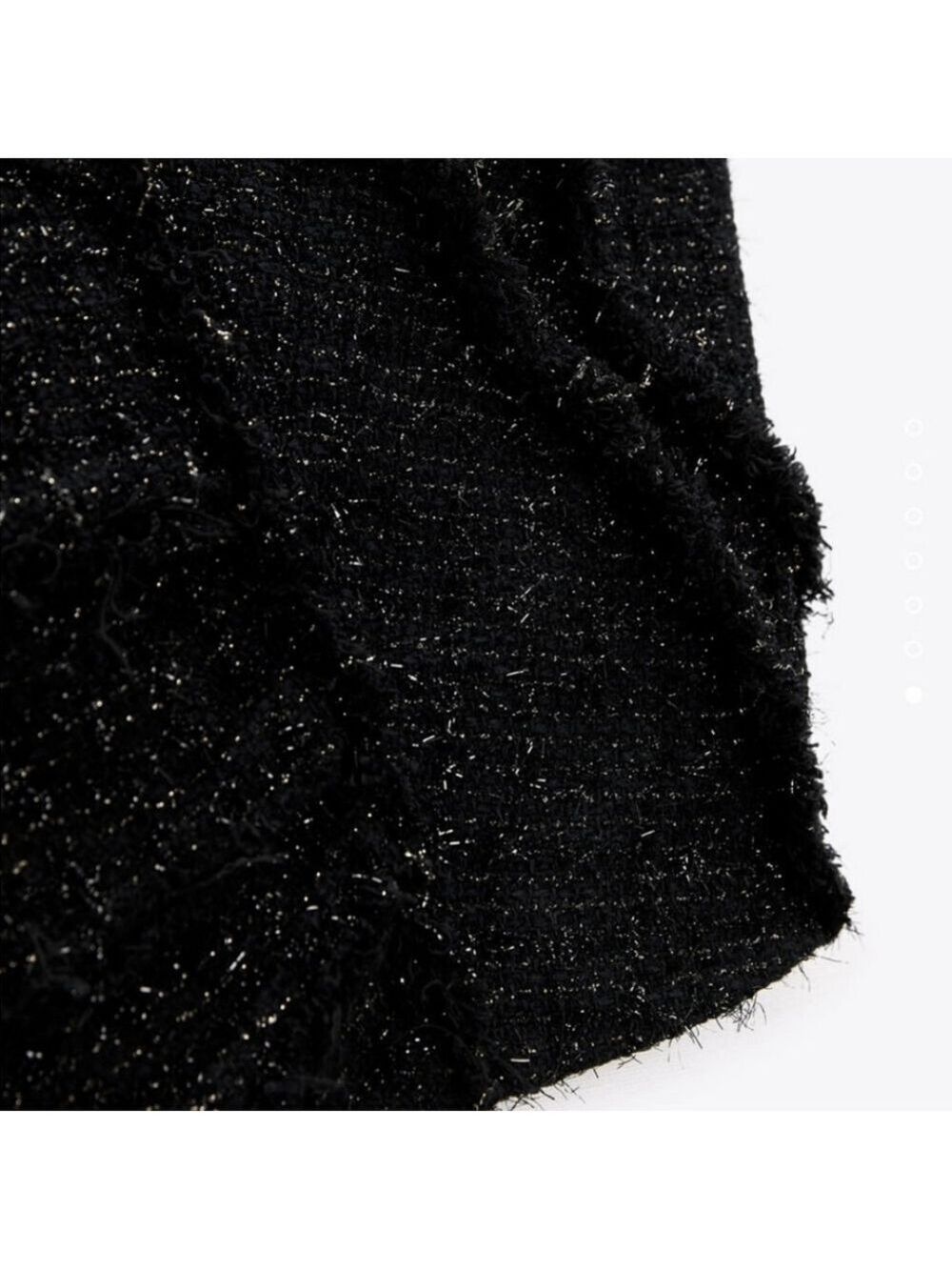 NWT Zara Black Sparkly Limited Edition Strapless Bustier, Size L - Picture 9 of 12